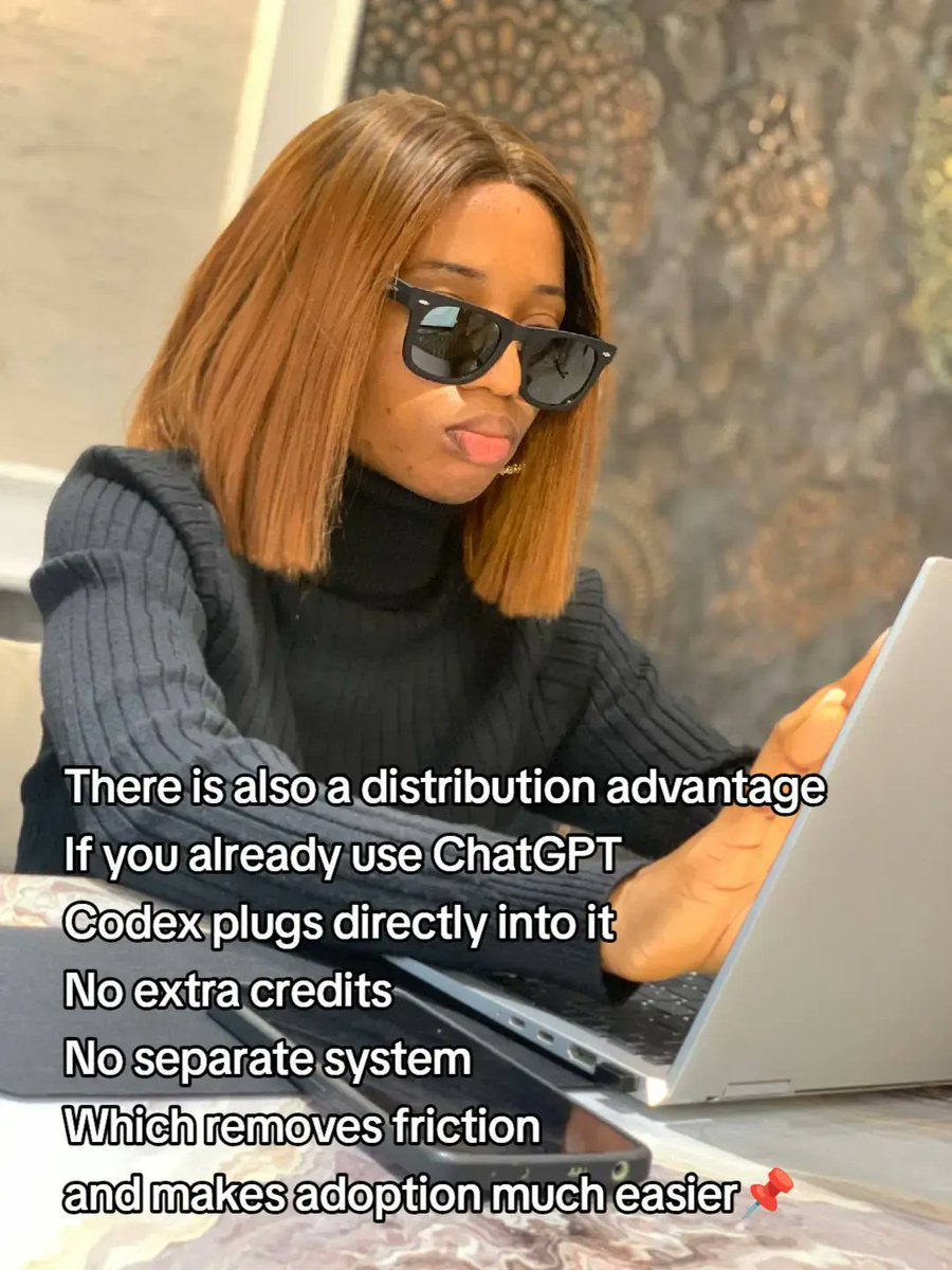 TechWithAbbie's tweet photo. Codex now does everything OpenClaw does.
But with a stronger reasoning and better execution.

#techwithabbie
#codinglife
#girlsintech https://t.co/v3nyZHuw6b