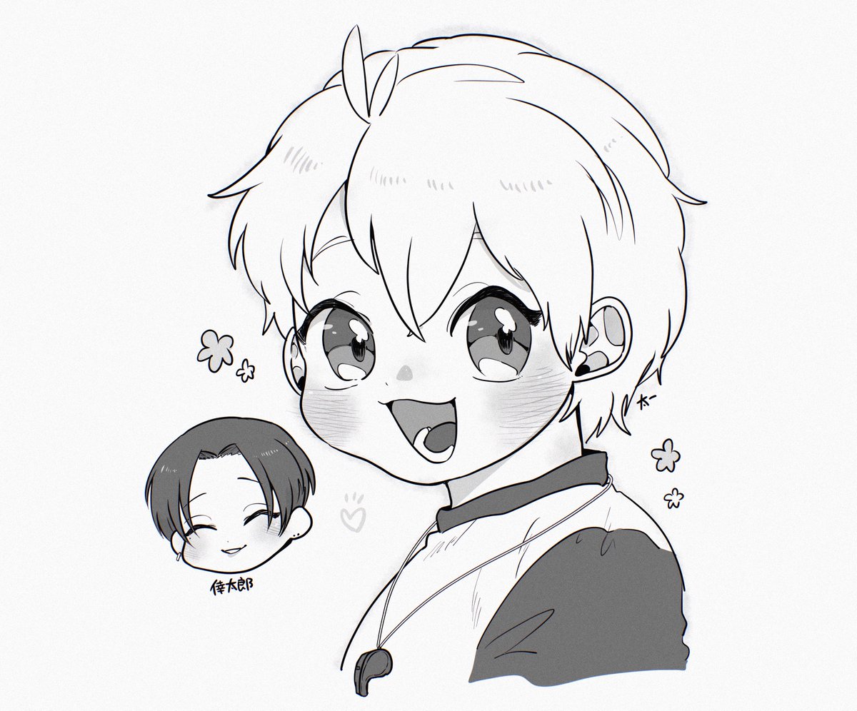 久しぶりに太一と倖太郎の落書き。