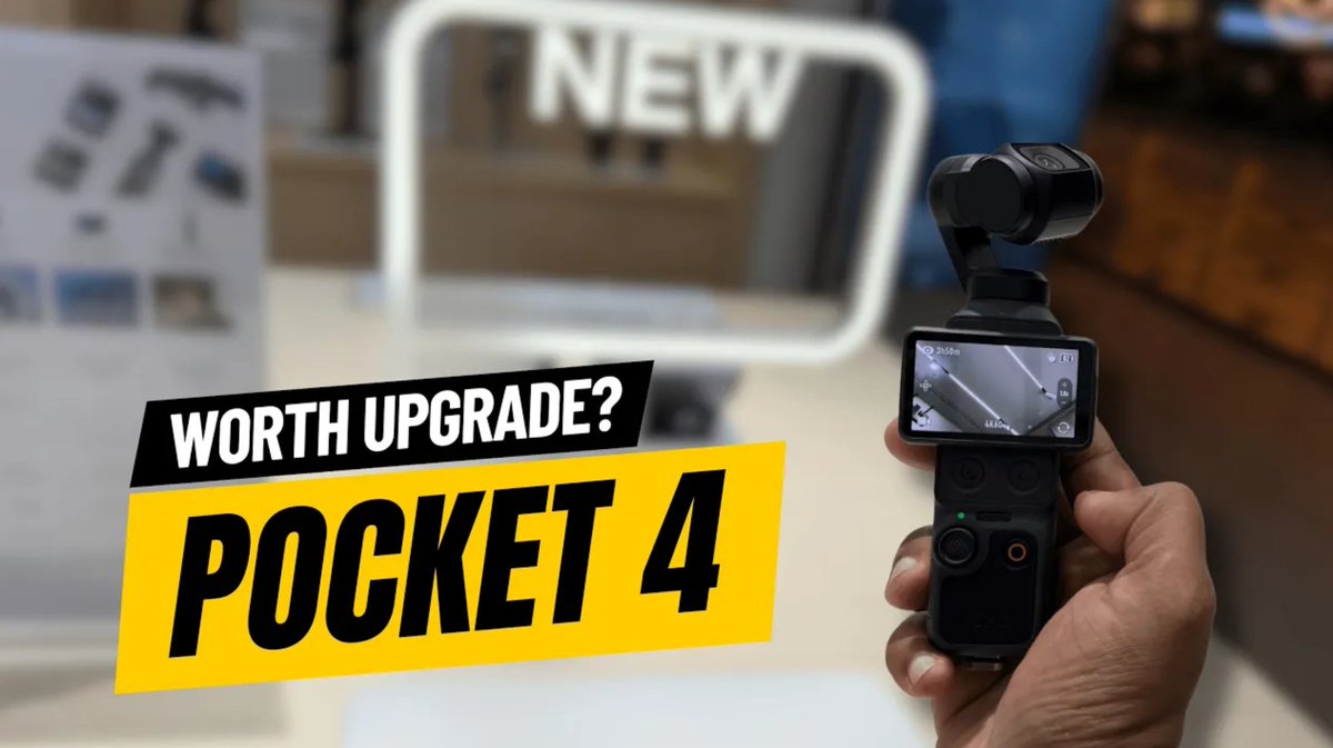 ITech98614587's tweet image. DJI Osmo Pocket 4 is here 👀
Hands-on + worth upgrades?

👉 youtu.be/AerhXYGaAqg

#DJIPocket4 #DJIOsmoPocket4 #Pocket4 #Trending