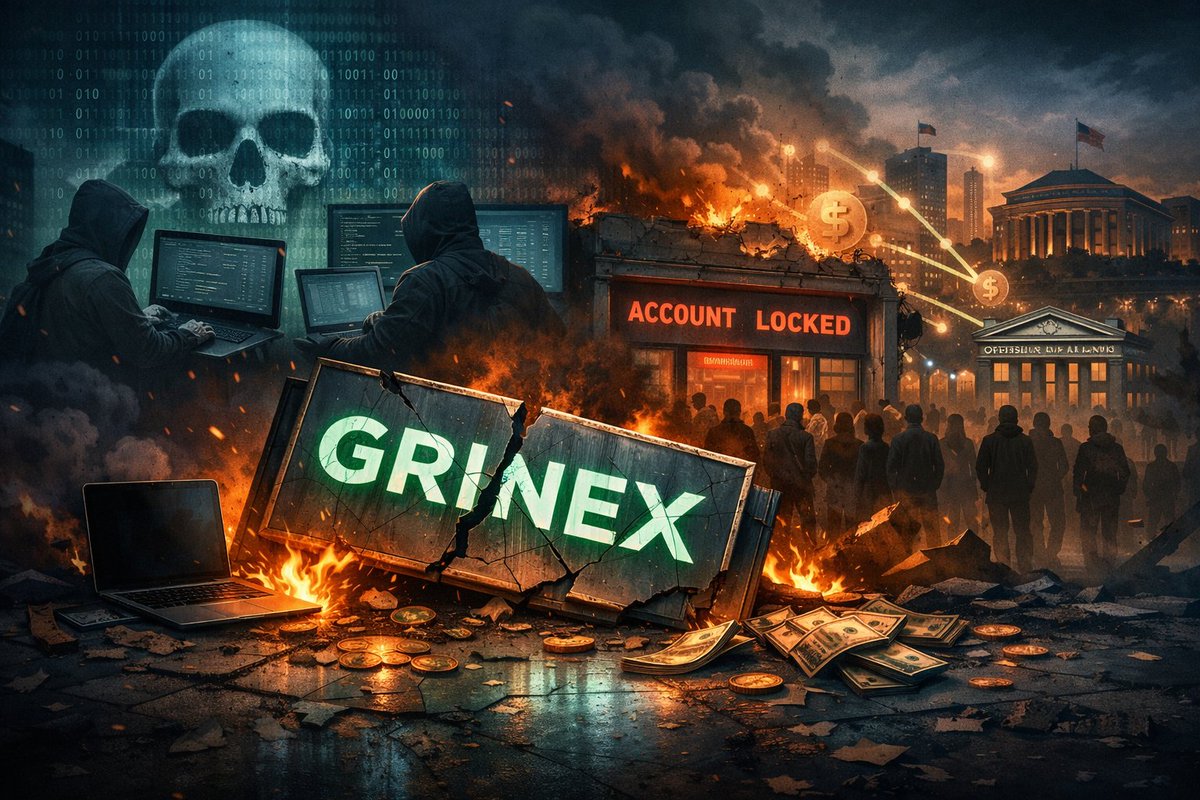 tcbnews365's tweet image. 🚨 $13M HEIST: Grinex shuts down, blaming "foreign states" for a massive hack. 📉

​Thousands of families are now locked out of their life savings. Is digital money a bridge or a trap? 💸🔒

​#Grinex #CyberAttack #BreakingNews

Full article:
thecentralbulletin.com/fall-of-grinex…
