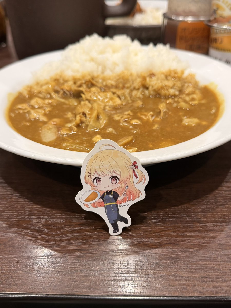 シンプルに豚しゃぶカレー🍛

美味しかったー！
#スバなで見守り中
#ココイチホロライブ店