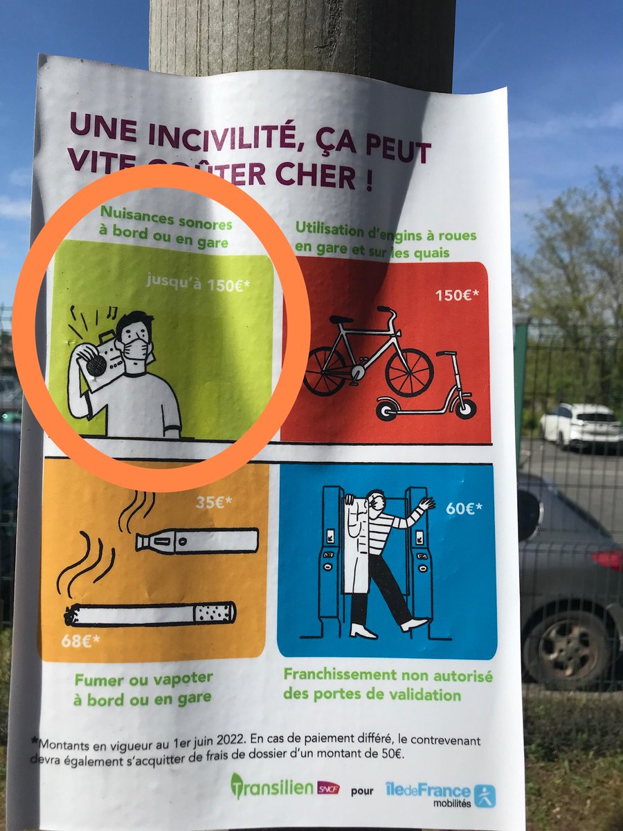 77sud_LigneR's tweet photo. 👋 @LIGNER_SNCF
On agit quand "en vrai" ❔Il y a longtemps que ce genre d'affichage ne fait plus peur aux concernés‼️
STOP 🛑❕
Surtout pour 📱🔊📢📣
Le pire entre Paris et Melun, presqu'aussi pire navettes Melun ↔️ Montereau via Héricy.
👮🆘 #SUGE 🔇🔕📵
C'est plus possible❗️ https://t.co/ghlsH5x6Zs