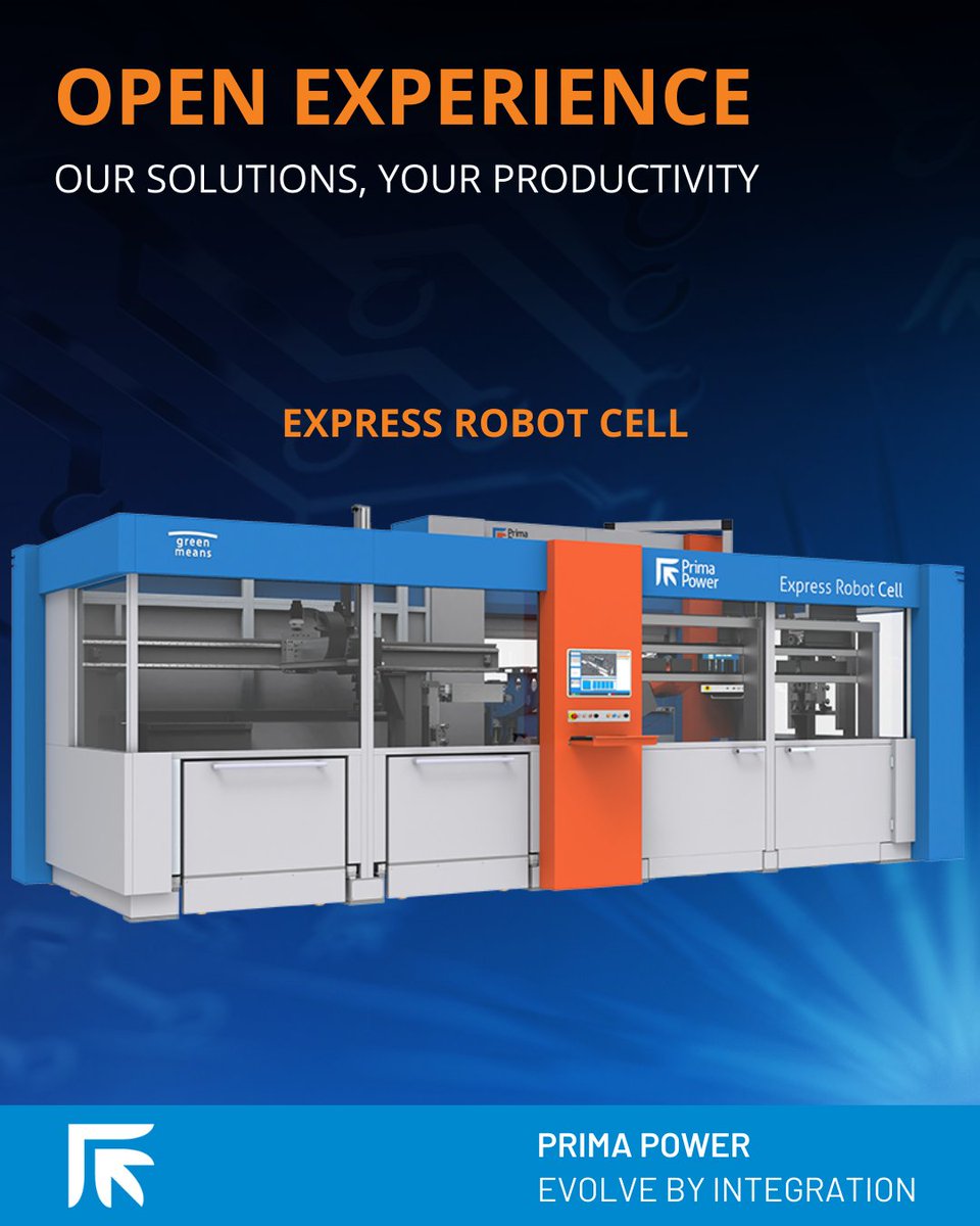 PrimaPowerIN's tweet photo. Open Experience is coming!

Join us on May 8–9 for Open Experience, the open house by Prima Power at our Bending Product Unit in Cologna Veneta.

Experience live demonstrations, gain technical insights, and connect with our specialists and industry professionals. https://t.co/VQ0LZsIhhU