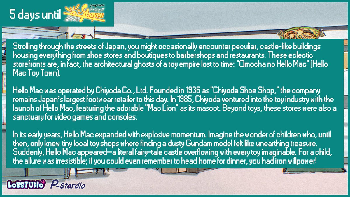 P_Stardio_EN's tweet photo. 5 days until Sunset Game Shop Shayou releases 🎮

Before we step into the game…
here’s a real story from the past—one that might feel surprisingly familiar.

#BringBackTheOldGameShops
#RetroGaming
#GamingMemories
#GameShop
#IndieGame https://t.co/6QrpL0eh8R