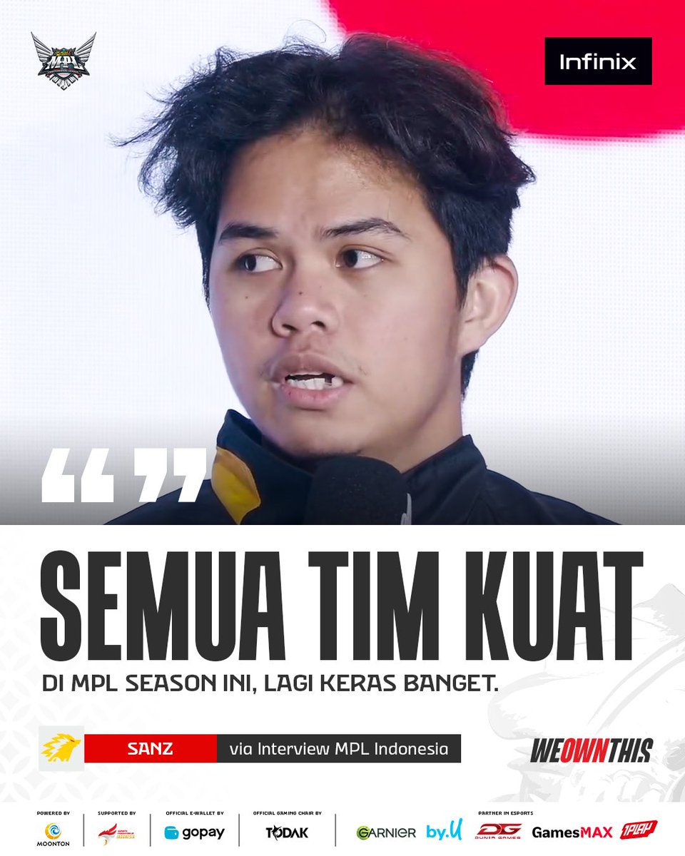 mplidofficial's tweet image. Setuju banget pasep..
Season 17 ini semua tim kuat!

#QOTD #MPLIDS17 #NiceGame #SANZ #EveryTeamCanBeBeaten