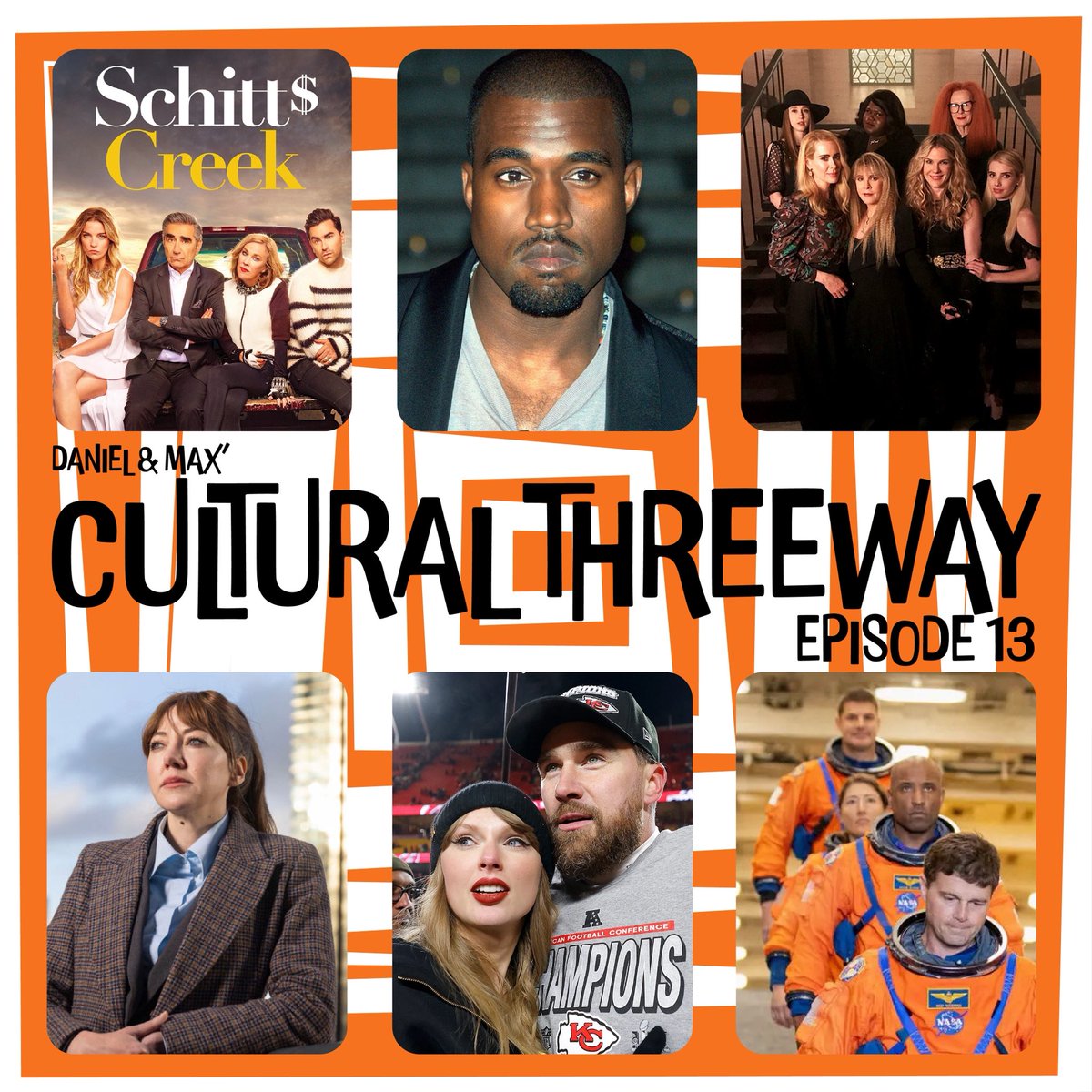 BeardedBitchPod's tweet image. Coven returns to American Horror Story. Taylor &amp;amp; Travis take on July 4. Philomena Cunk takes on cinema. And Artemis II heads to the moon.
We’re talking about all of it on the new episode of Cultural Threeway 🎙️
Listen here: linktr.ee/bitcheswithbea…
#AHS #TaylorSwift #Podcast