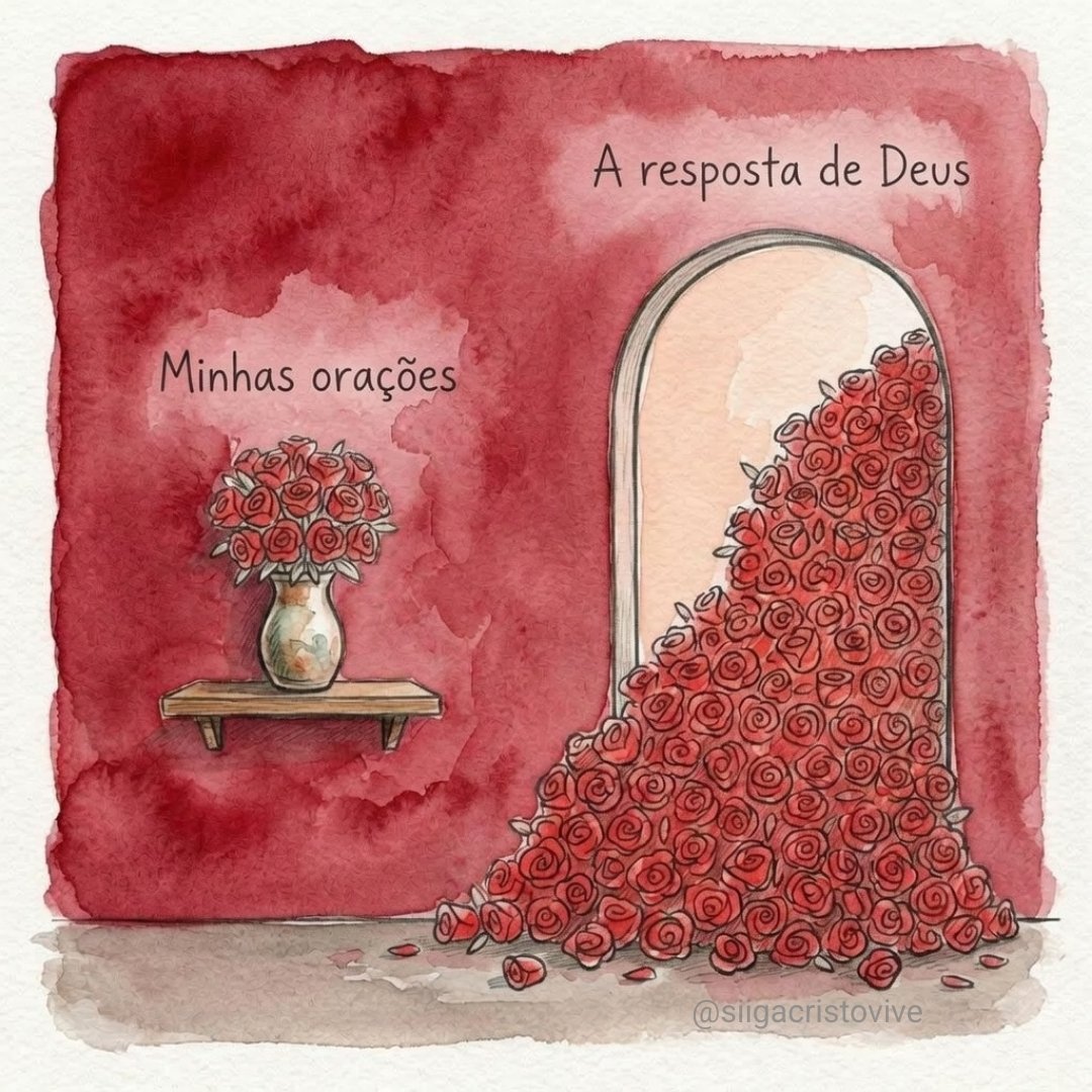 A resposta de Deus é mais do que pedimos. ✨️