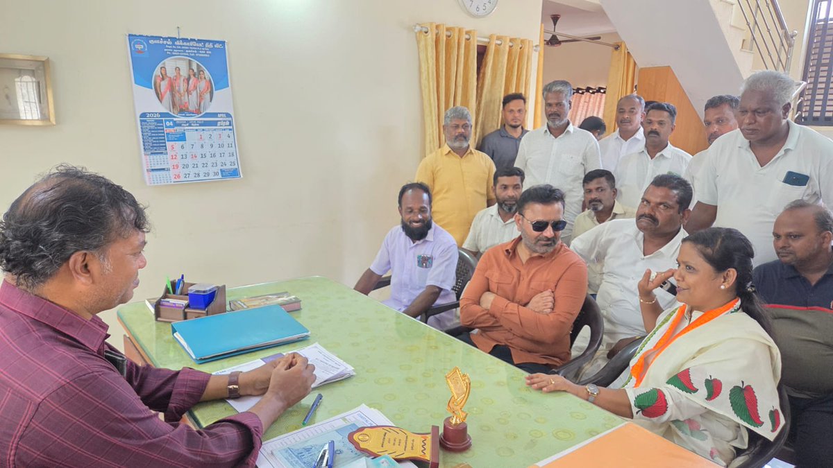 SantoshSLadINC's tweet image. As part of the campaign for the #TamilNadu Legislative Assembly elections, I met @TharahaiC the Congress candidate from the #Colachel Assembly constituency, earlier today. We had a detailed discussion on election strategies and campaign planning.