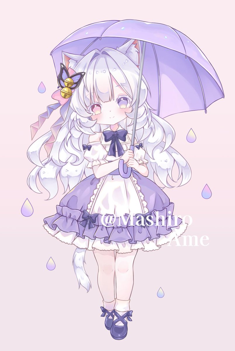 ネクスト量産企画のイラストはちょっと早いけど梅雨イメージ☔
今回はお着換えにも対応です🎀✨

まだ微調整中なので、募集開始は続報をお待ちください! 