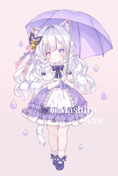 ネクスト量産企画のイラストはちょっと早いけど梅雨イメージ☔
今回はお着換えにも対応です🎀✨

まだ微調整中なので、募集開始は続報をお待ちください! 