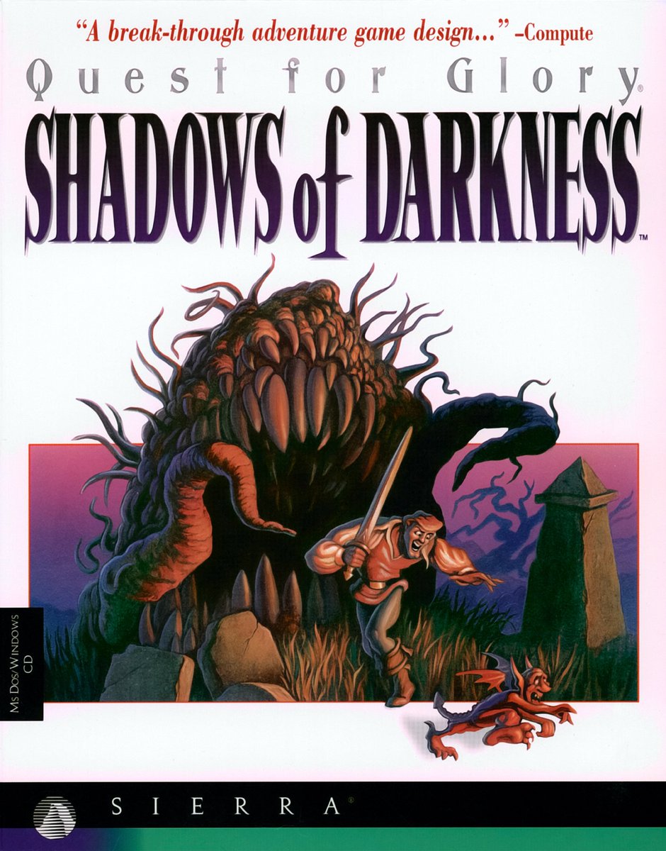 derosiat2's tweet photo. Quest for Glory Shadows of Darkness and I don't think I ever beat it. https://t.co/llPjfbr6C1