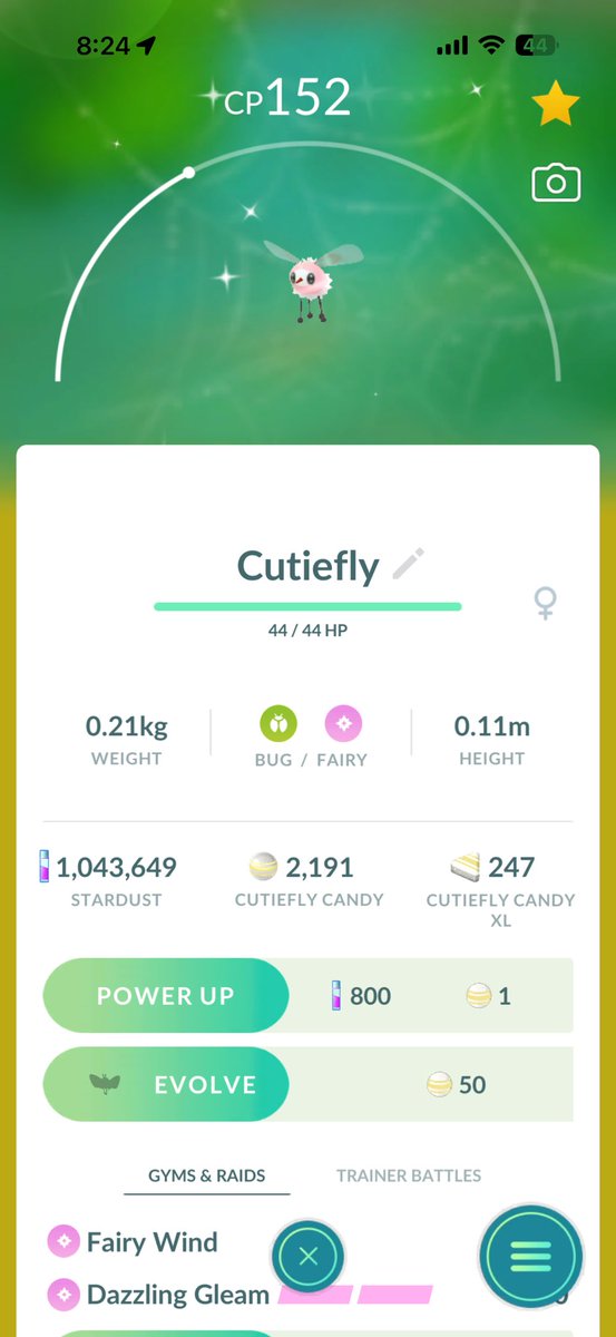 chaospixie6667's tweet image. Shit day, followed by this little cutie #shiny #fly #Pokemon #PokemonGO