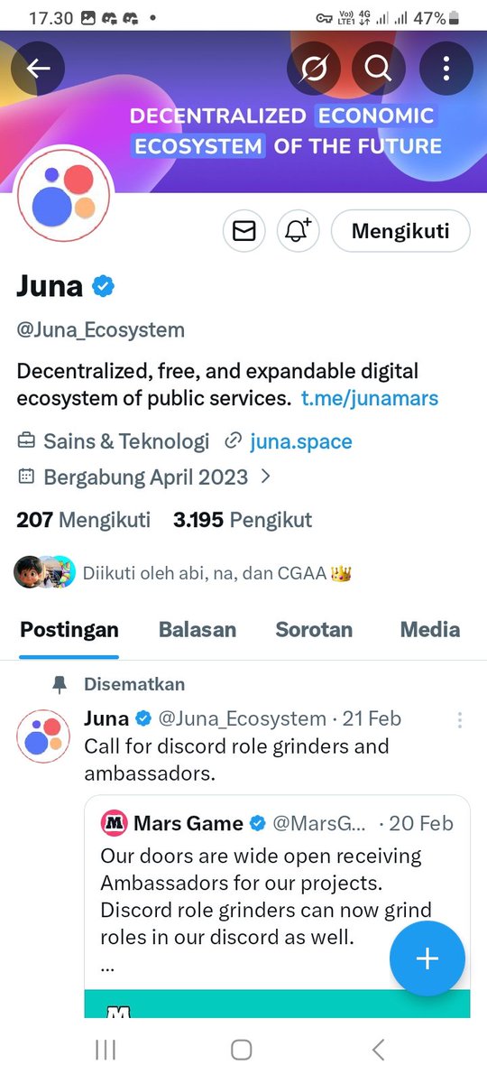 17windolarr's tweet photo. @CGAPromotes @Juna_Ecosystem https://t.co/YW1crWCQai