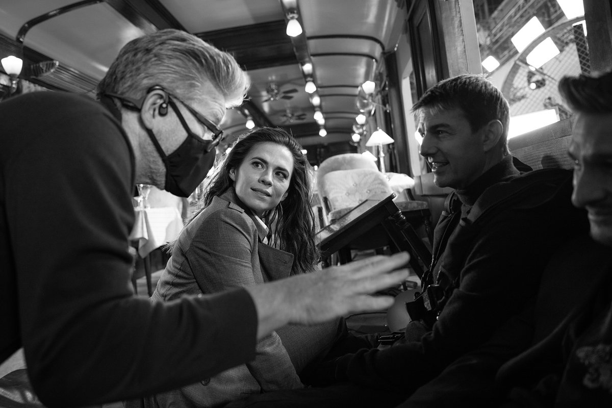 HayleyAtwell_CN's tweet image. #fbf Some stills and behind the scenes photos of MI7 haven't seen before, shared by photographer Christian Black.
#HayleyAtwell #Grace #TomCruise #Ethan  #MissionImpossible7