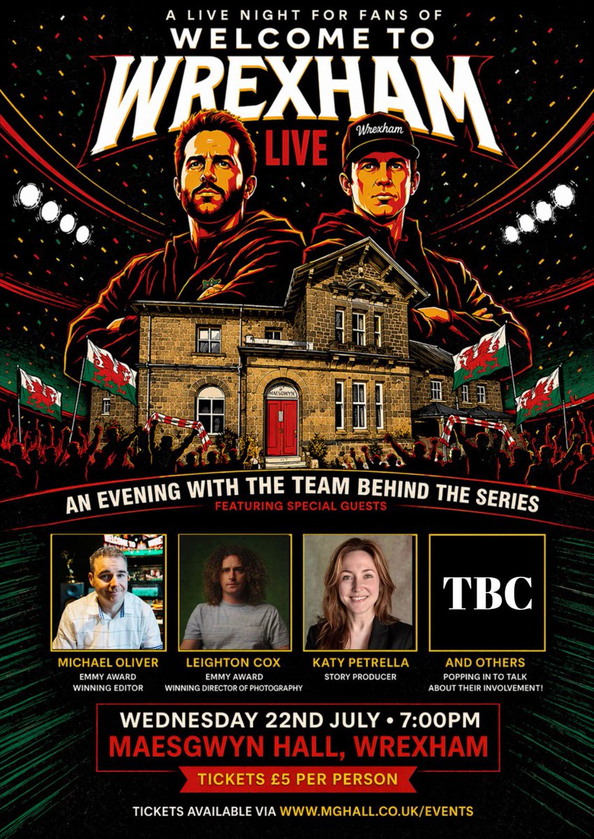 WrexhamCookie's tweet photo. Following last nights @fearlessidzine night. 
Really looking forward to this @WrexhamFX live night at @MGWrecsam 
Featuring @MikeOliverTV @Leightoncox and more. Only £5 pp

https://t.co/VBD64H2GVj https://t.co/FZB2xFL9VP