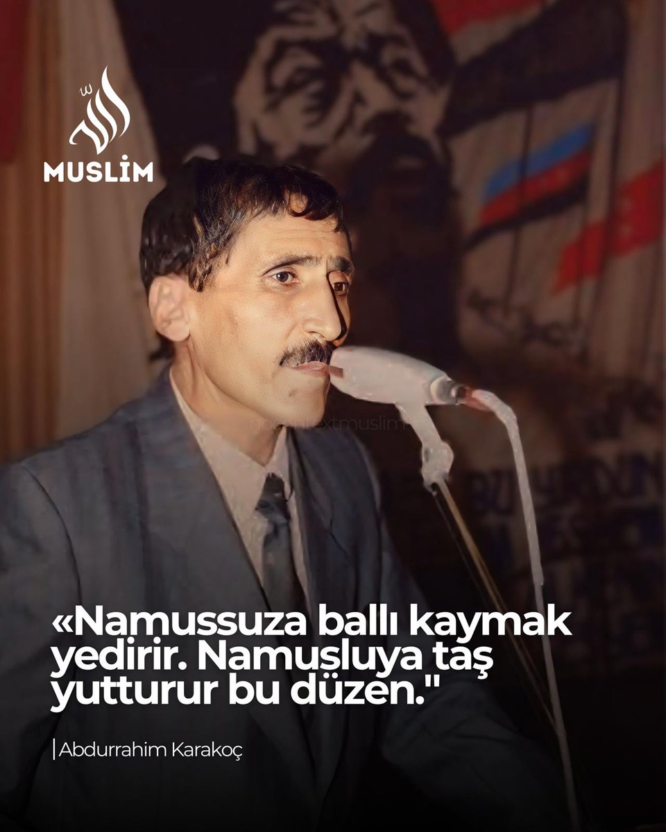 Abdurrahim Karakoç

«Namussuza ballı kaymak
yedirir. Namusluya taş yutturur bu düzen."