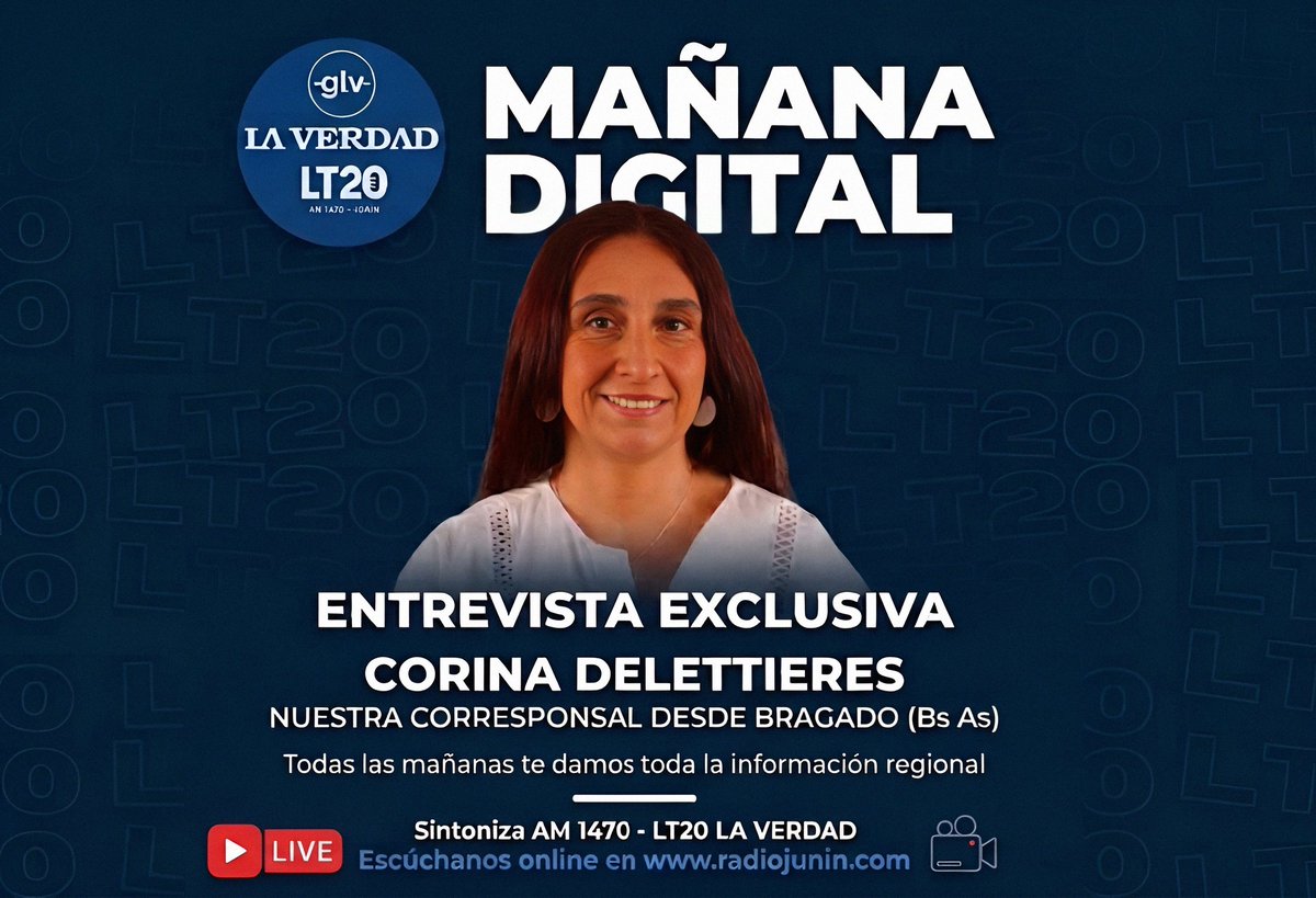Cómo cada viernes toda la información desde Bragado  
#GrupoLaVerdad #MañanaDigital