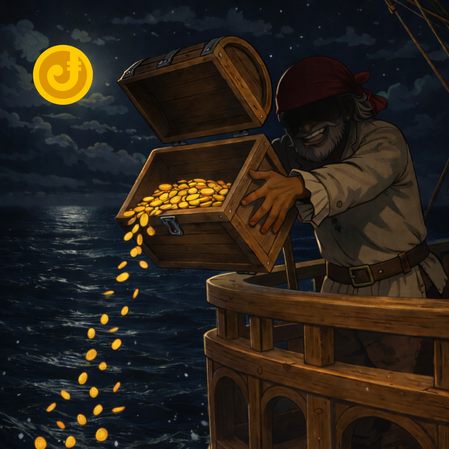 Jetons_re's tweet photo. 🌊 450,360 $JTN have vanished into the abyss forever. The treasure is growing scarce, mateys. 🏴‍☠️ #JTN #Treasure #Crypto #BurnAlert https://t.co/cgzAp1YGTh