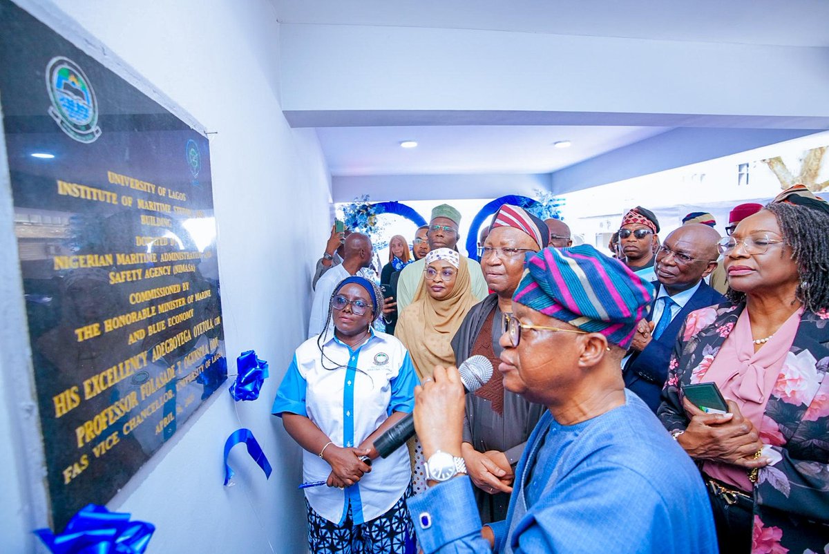 DAILYTRENDNEWS2's tweet image. Maritime Education: Oyetola Commissions NIMASA–UNILAG Institute of Maritime Studies Building 
#www.dailytrend.com.ng