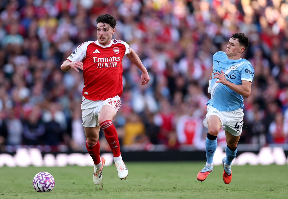 Arsenalnewschan's tweet image. 🗣️Declan Rice says #Arsenal know what they need to do to beat Man City on Sunday: “The Etihad Stadium is the ultimate test but it’s why we play this game. So bring it on. It’s beautiful and I can’t wait. Manchester City have obviously been in really good form. No one’s going to