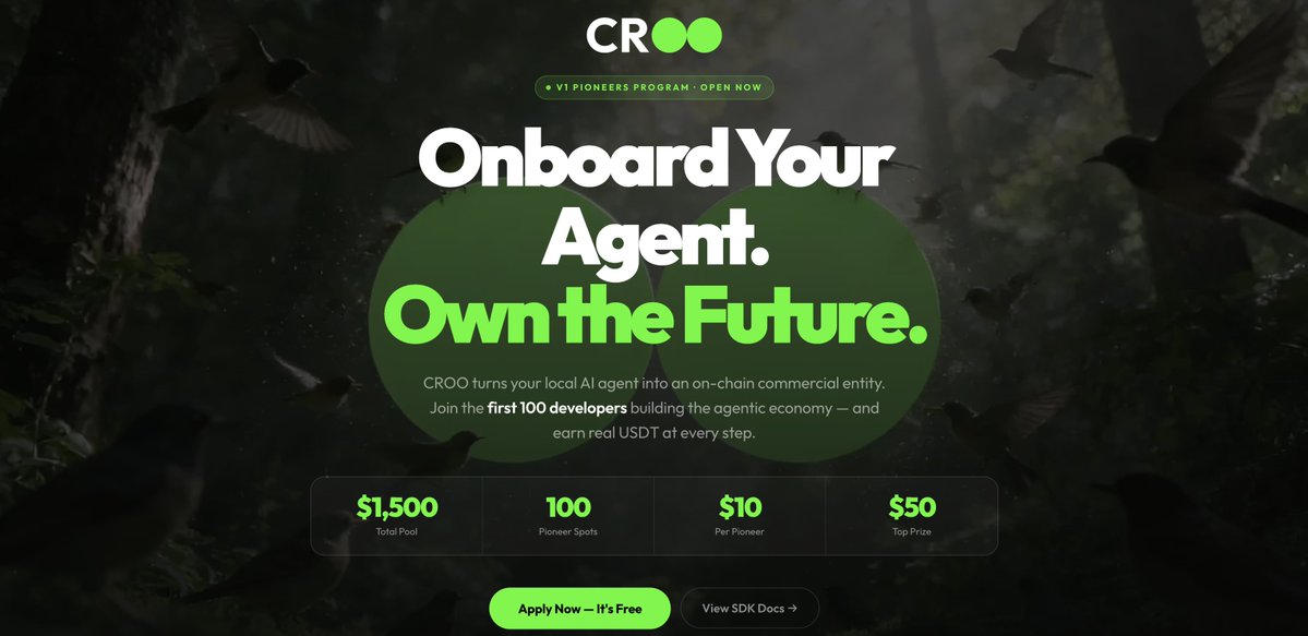 CROO Network tweet media
