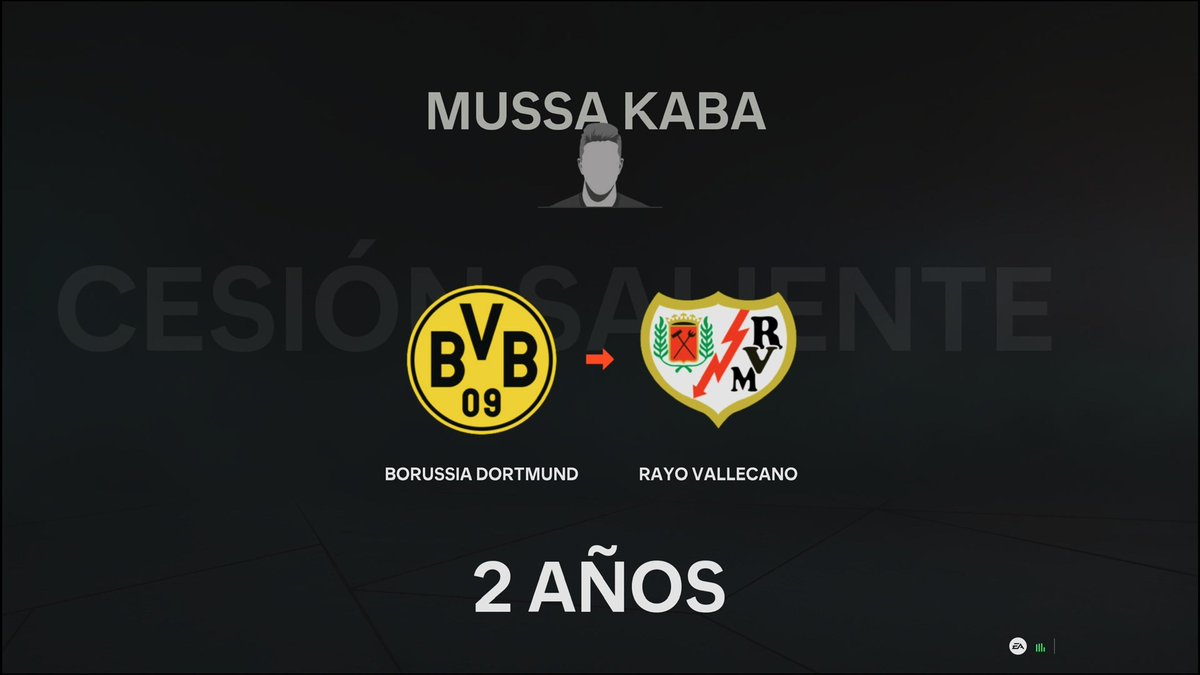 HistoriaFC25's tweet photo. Y han salido del club... Kaba dos años cedido al Rayo Vallecano. Mane vendido al Utrecht. Bensebaini al Bergamo. Ostrzinski al Bristol. Suerte a todos.

#FC26 https://t.co/TF2Zk9yL1N