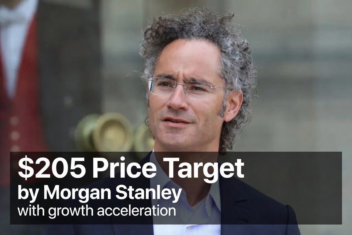 MikeLongTerm's tweet photo. BREAKING @PalantirTech| $205 PT  🚀

@MorganStanley stated that $PLTR has the potential for growth acceleration and upward revision of full-year guidance ahead of the software sector's quarterly earnings releases. The firm noted that despite significant underperformance in these companies' stock prices, demand conditions remain healthy.

The bank’s analysts, led by Sanjit Singh, stated that over the past month, infrastructure software stocks (excluding next-generation cloud service providers) fell approximately 15%, underperforming $iShares Expanded Tech-Software Sector ETF (https://t.co/Xnxa3Wndoi)$ (-13%) and $Nasdaq Composite Index (.IXIC.US)$ (+1%), primarily due to renewed concerns about competition from AI-native firms.

"Nevertheless, our intra-quarter industry exchanges indicate a favorable demand environment in the first quarter, with cautious optimism for 2026. This reflects robust public cloud spending, sustained resilience in cloud migration, a significant increase in new software development initiatives related to AI, and a trend where enterprises are more inclined to concentrate expenditures on platform-type suppliers rather than niche point solution providers," said Singh and his team.

"From the supplier perspective, among companies releasing earnings reports in the coming weeks, our channel checks for Datadog indicate the strongest fundamentals, followed by Palantir and JFrog. Feedback on Dynatrace was also positive, while results for Appian and Atlassian were mixed. Our optimistic assessment following discussions with partners is supported by the latest CIO survey, which shows expectations for software budget growth in 2026 improving from 3.7% last quarter to 4.1%." Singh and his team commented.

Morgan Stanley has assigned the stock a "Neutral" rating with a price target of $205.

Singh and his team stated that Palantir is entering the first quarter in a solid position, supported by strong fundamental momentum, positive channel feedback, and the potential for upward earnings revisions, contrasting with more cautious positioning following the recent pullback.

"The fundamentals remain exceptionally strong, with accelerating growth led by the U.S. market, expanding adoption among large customers, and industry-leading margins, making the path to achieving the $10 billion revenue target increasingly credible," the analysts added.