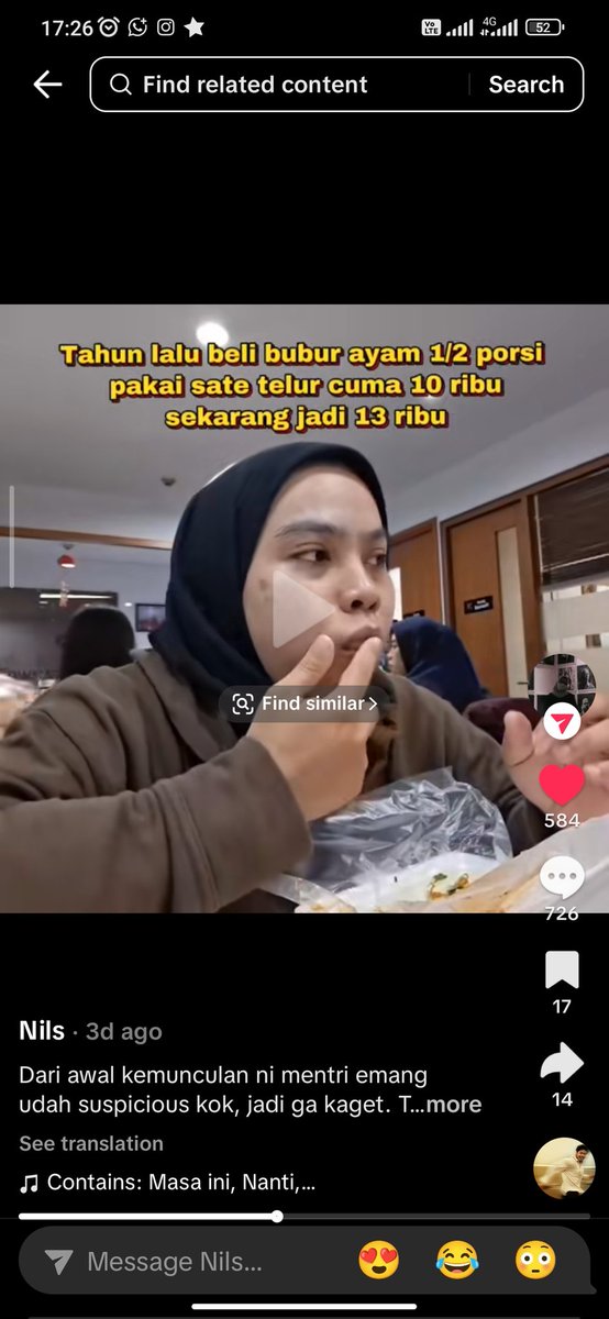makilsoe's tweet photo. Istri gw bikin konten soal Purbaya bilang "rupiah baik baik aja, cuma yg ga punya duit yg jelek-jelekin" dan kasih contoh soal bubur dan fyp. Isi komennya pada adu nasib bandingin harga bubur sama nyuruh bersyukur wkwkww https://t.co/o90OjxvfhD