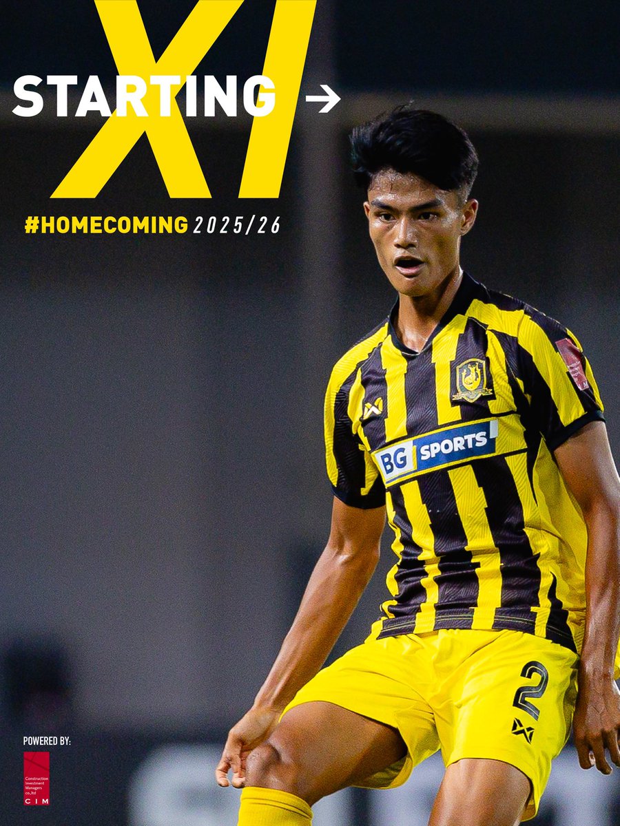 TRFCStags's tweet image. Here’s our boys in Yellow and Black! 💛

#HOMECOMING2026 #SPL #BGTampinesRovers #TheStand