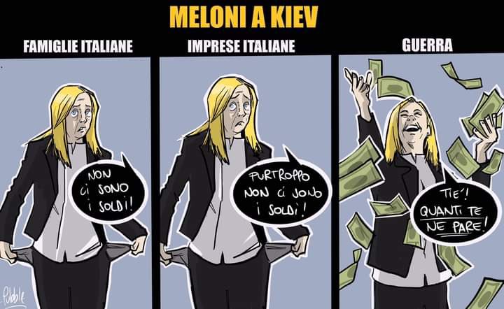 Yujumuzh's tweet photo. @Lollobast Quando la realtà supera disgustosamente la vignetta #LaMerda https://t.co/Wagqc9vqE2