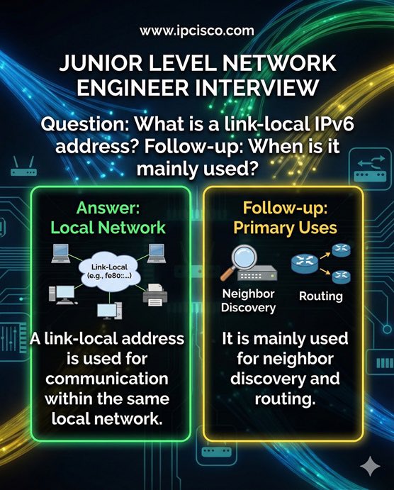 ip_cisco's tweet image. Networking Question!!!
.
Enroll Now: ipcisco.com/membership/
Flashcard Questions: ipcisco.com/ccna-flashcard… 
.
#ccna #network #cisco