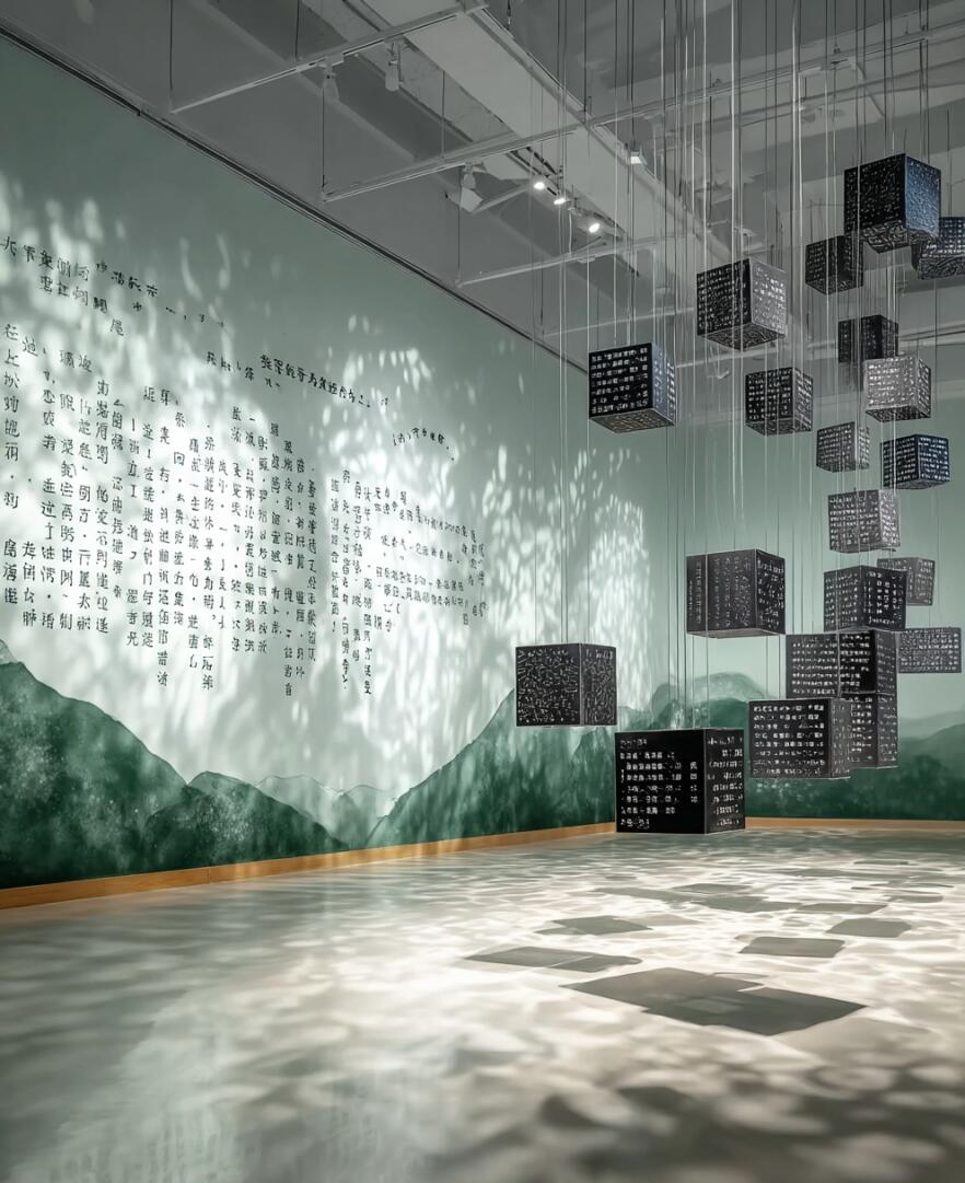 Sami28711463's tweet image. "Stepping into this minimalist exhibit—light filters through translucent panels, turning the space into a quiet dance of soft hues. Pause, breathe, and let the art wrap around you.  #ArtExperience #Minimalism #SensoryArt"