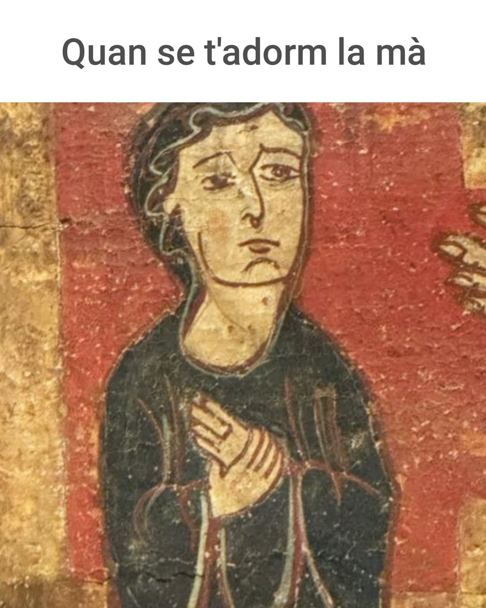 RomanicCatala's tweet image. Quan se t'adorm la mà
#memsromànics #man #madrid