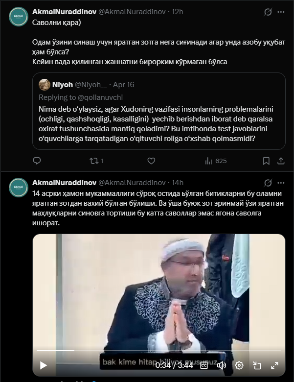 Aktivni ko'tarish kerak ekan, layk reply qivorilar, o'zini osib qo'ymasin.