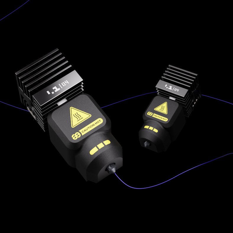 kaika_tecdia's tweet image. 【4/20(月)から】 #BambuLab 互換 #kaikaS16 シリーズ販売開始  ▫️はじめに
kaikaS16シリーズ使用には、
@phaetus3D
社ECサイトより #CONCHforkaika (4/20販売開始予定)の購入が必要です。ノズルとホットエンド別々の販売です。 
※購入リンクは4/20公開。  ▫️対応プリンター
BambuLab H2D, H2S,