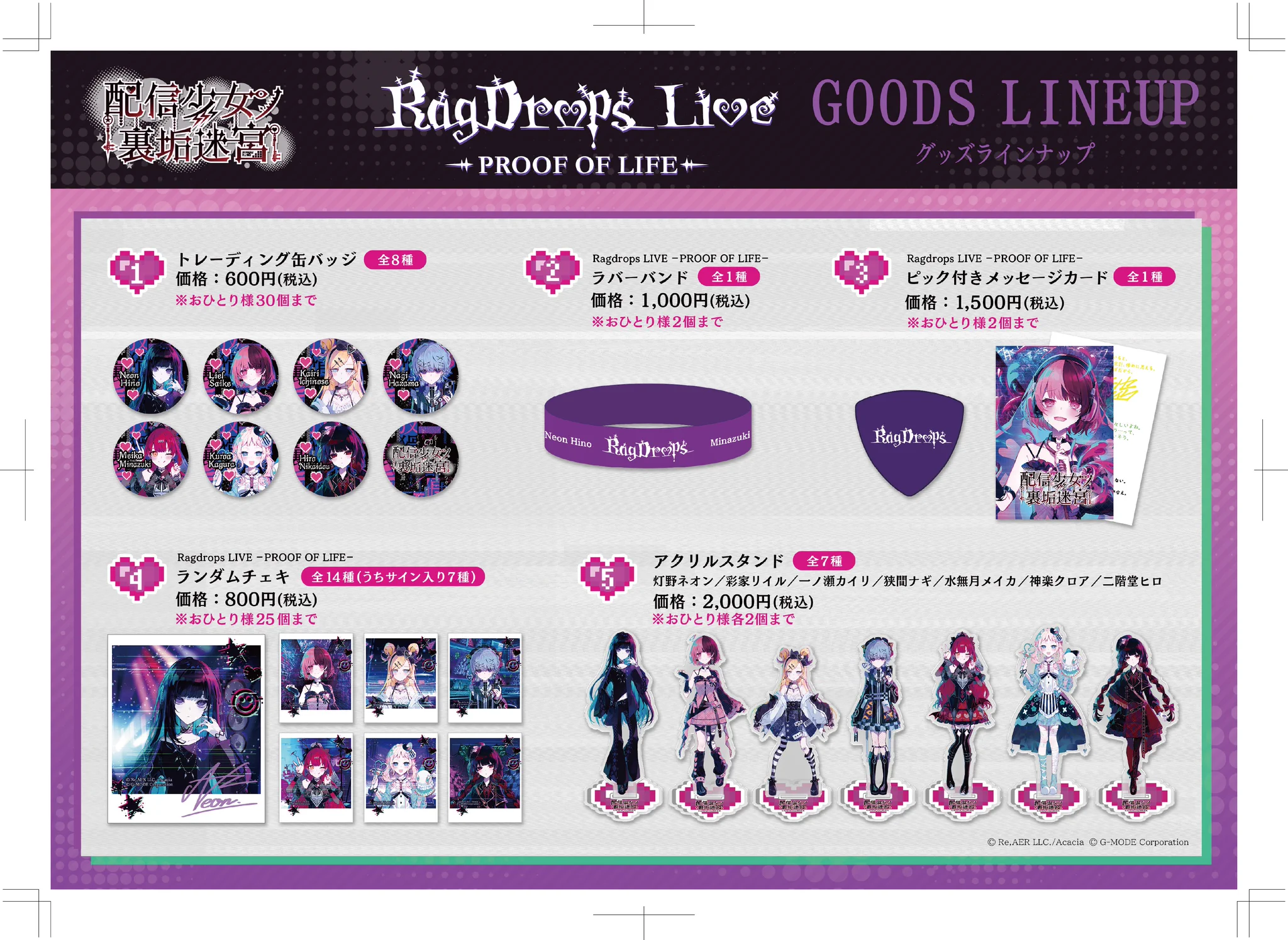 配信少女ノ裏垢迷宮 Ragdrops LIVE 入場特典 配信少女ノ裏垢迷宮 on X: 