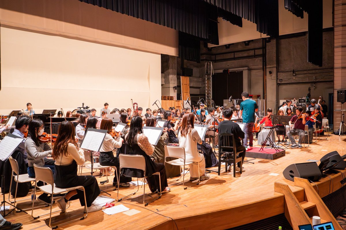 ArtsInnovator's tweet photo. ＼🎻京都公演 リハーサル2日目！🎻／

『30th Anniversary Persona Symphonic Concert』
京都公演リハーサルが順調に進んでいます🔥

このまま一気に公演日へ✨
かなり熱い公演になりそうです👀

18日・19日会場でお待ちしております😊 
----------
📍京都コンサートホール 大ホール
🗓2026/4/18(土)
🕑開演14:00🕡開演18:30
🗓2026/4/19(日)
🕐開演13:00🕠開演17:30

#グランドフィル 
#P30thオーケストラ #P30th