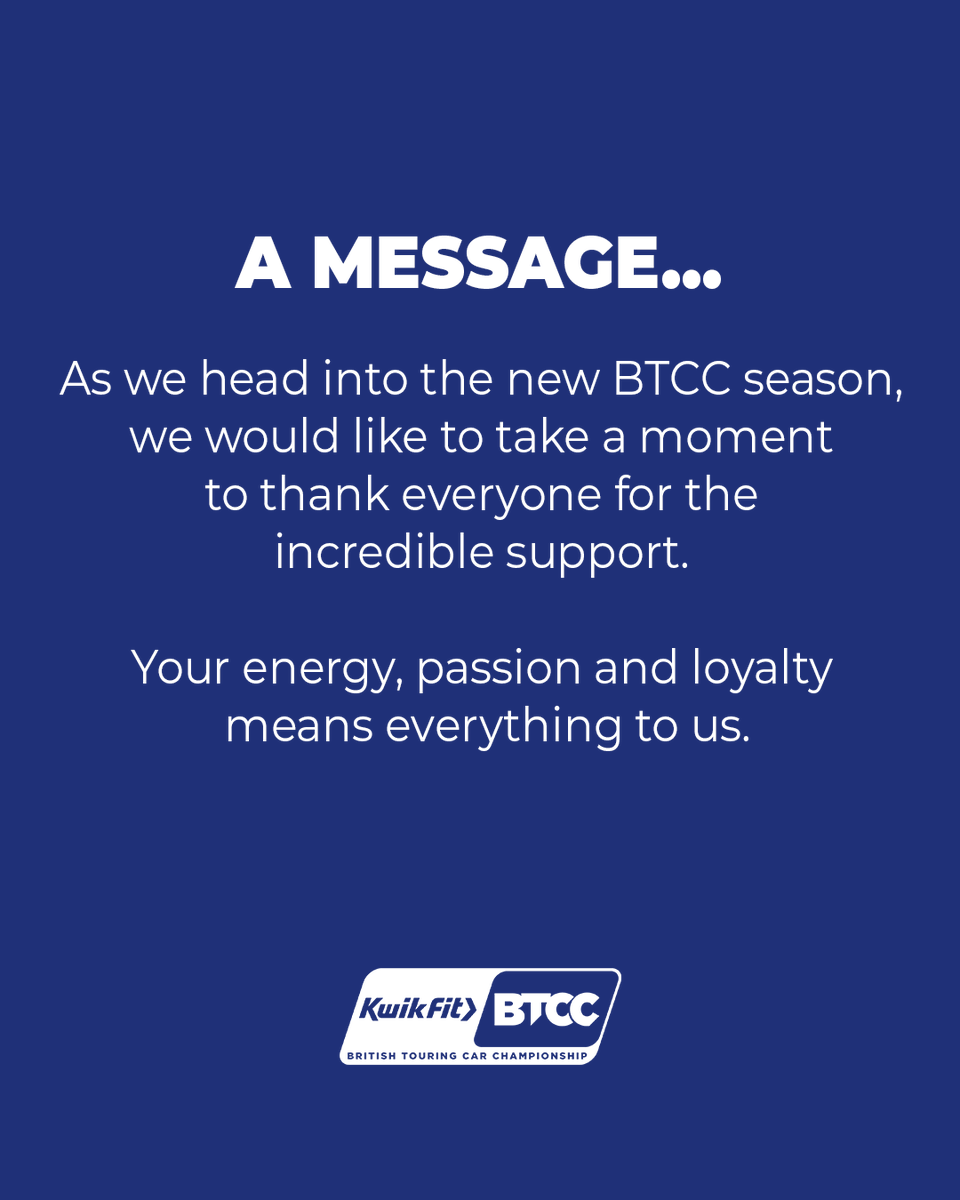 BTCC's tweet photo. A Message... https://t.co/TO7XuPOJss