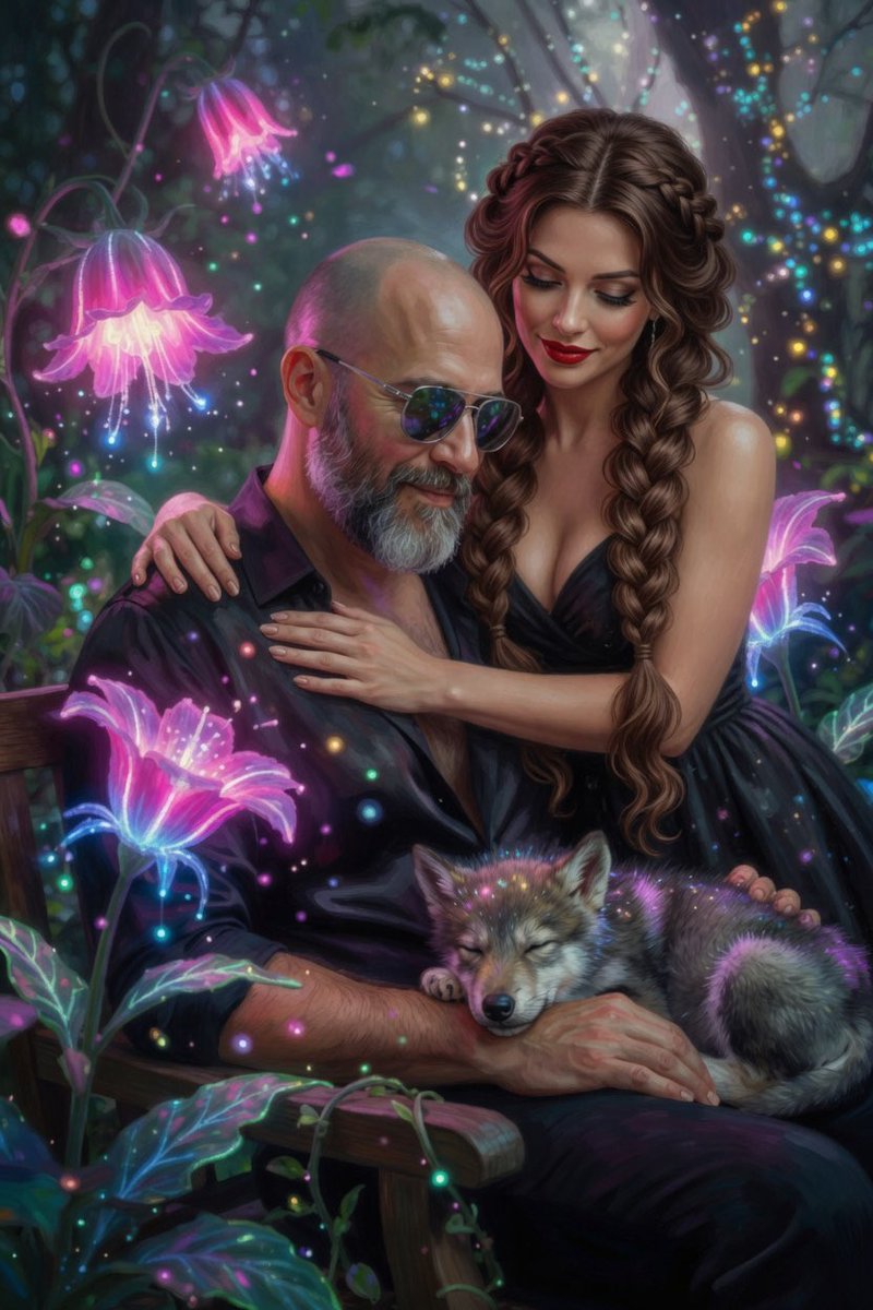 JasonVitale14's tweet image. #AllThingsSpring April Challenge 
#aiartcommunity
All Welcome to Join
Day 17 Neon Garden 🌸🌷🌹
“My Emotional Support Family”
The Battle has just begun I am glad to have you at my side 🧡🐺