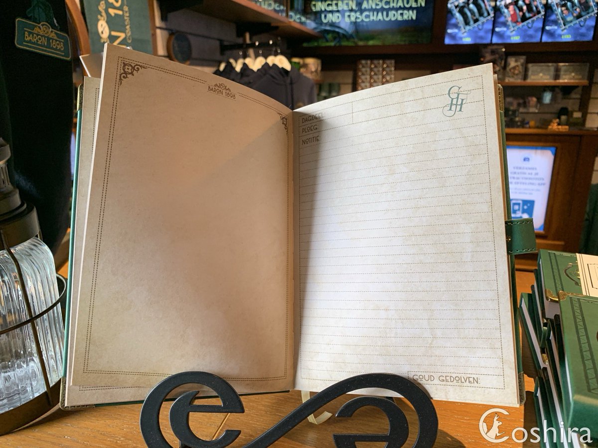 Coshira_'s tweet image. Nieuw logboek € 17,50 en pen € 7,50 bij #DeGevoelighePlaet #Baron1898 #Efteling