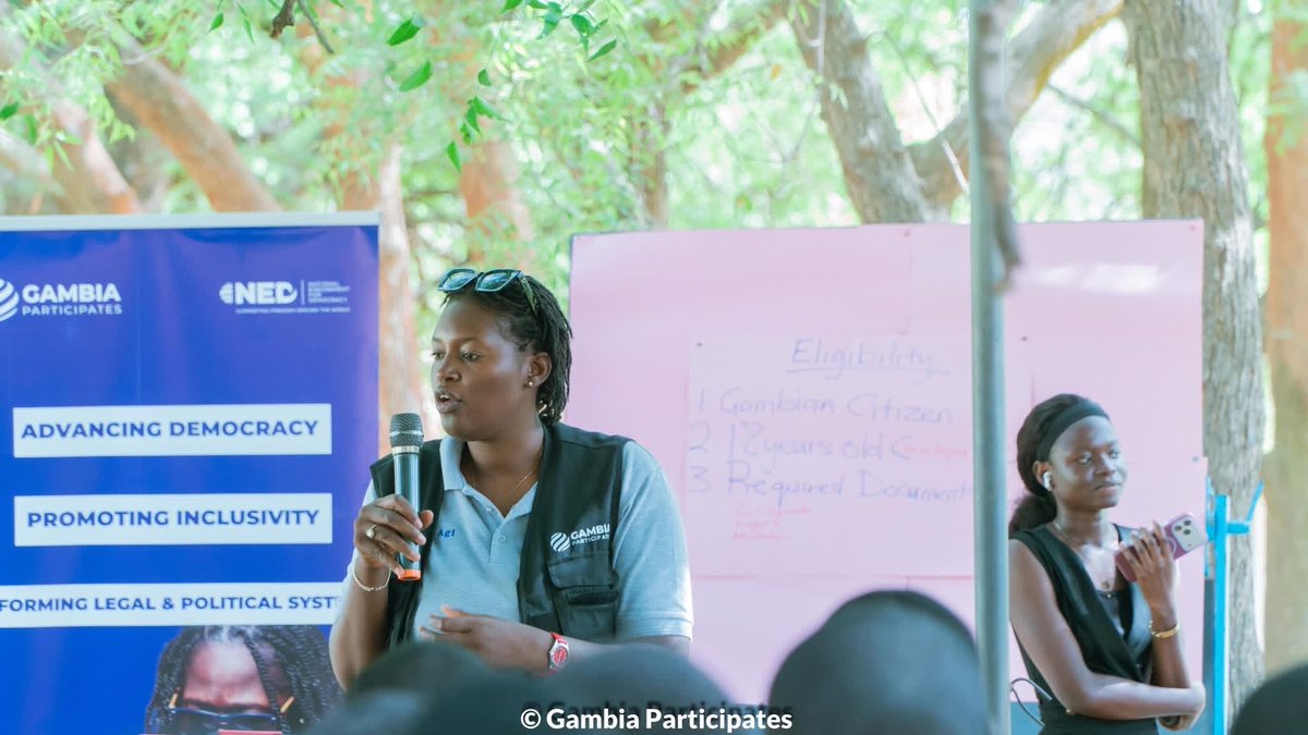 gmbparticipates's tweet image. First time voters are ignited, ready for their voices to be heard.
Our voter education school outreach continues. 

#FirstTimeVoter #election2026 #VoterRegistration #Gambia
