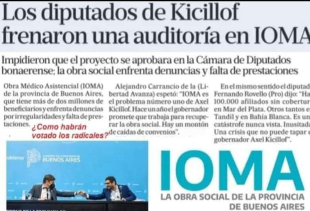 #IOMA 
Sabías que el director de #IOMA es Correntino estudia medicina en la #UBA y milita en #LaCampora 
Está todo dicho !