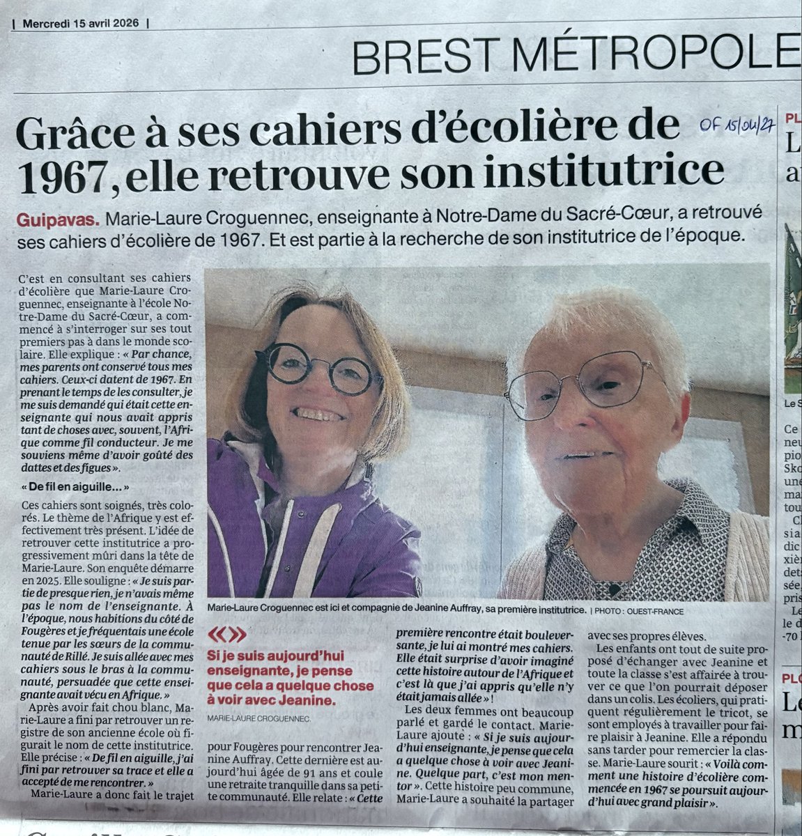 Marie-Laure Croguennec tweet media