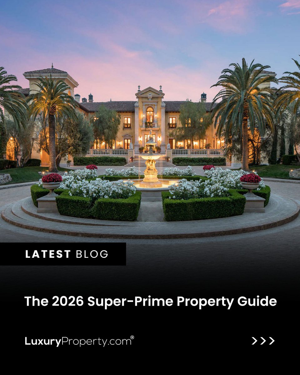 LuxuryProperty's tweet image. luxuryproperty.com/blog/the-2026-…

#LuxuryRealEstate #SuperPrime #PropertyInvestment #GlobalRealEstate #WealthStrategy #UHNW #OffMarket #PrivateClient #LuxuryLiving #RealEstate2026 #PrimeProperty #GlobalWealth #LuxuryHomes #InvestmentAssets #LegacyAssets