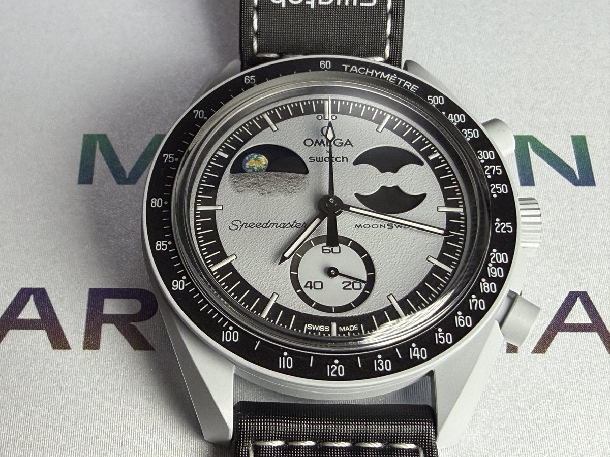 k_seki555's tweet image. スウォッチ届いた🌕
カッコええ🤤

#swatch #omega #speedmaster