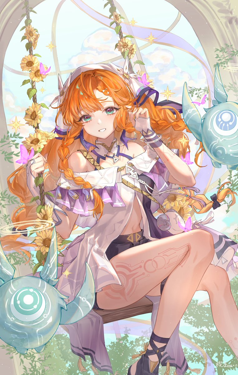 wedge1491_'s tweet photo. 向陽而生，隨風輕舞。
捕捉了西格莉卡溫柔且耀眼的瞬間！願這份專屬的寧靜，能治癒每一位停下腳步的漂泊者。

#鳴潮 #WuWaFanart https://t.co/oGKv3xzKrX