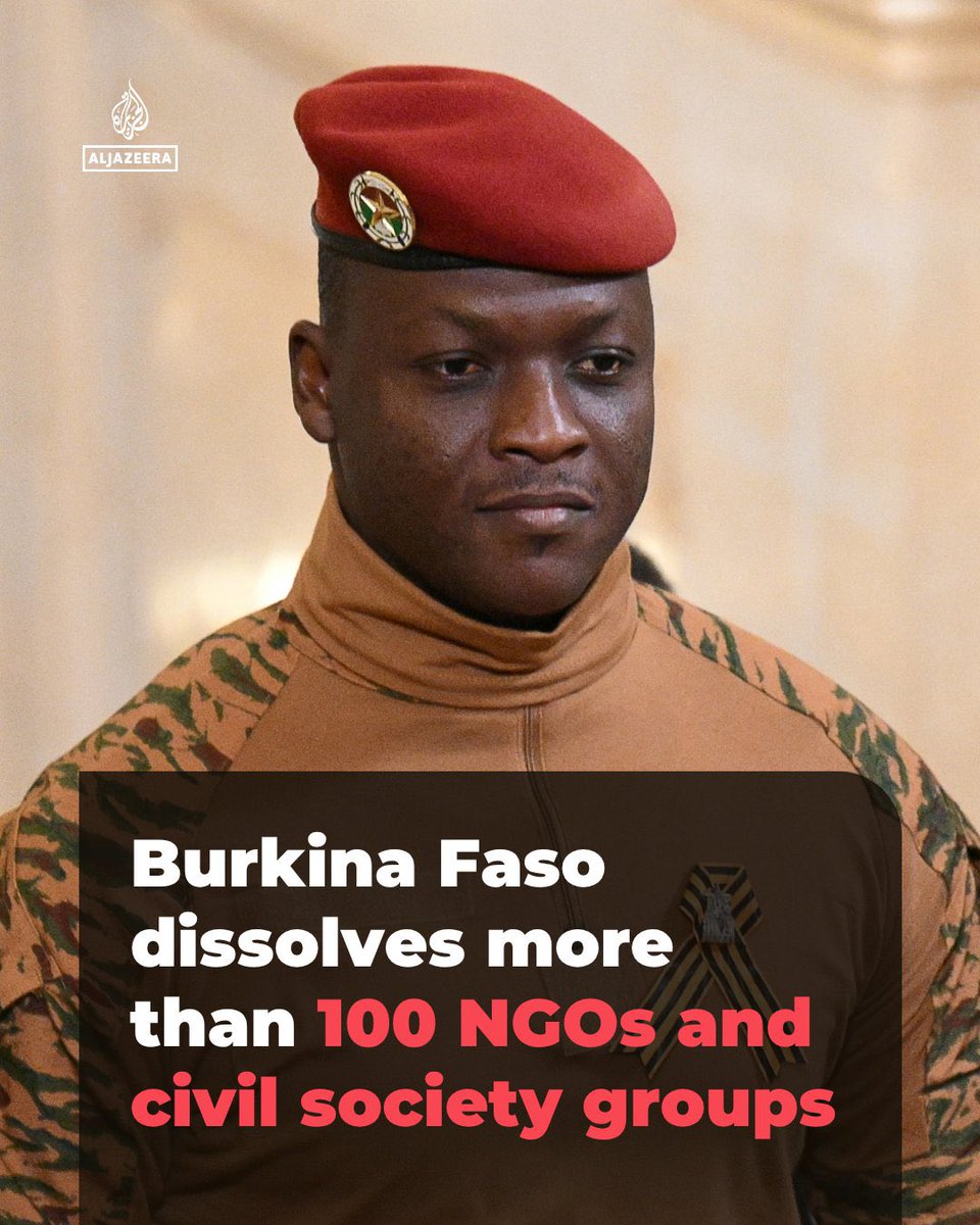 Burkina Faso 🇧🇫 dissolved over 100 NGOs and civil society groups linked to the funding and support of Western-sponsored terrorists in the Sahel region.