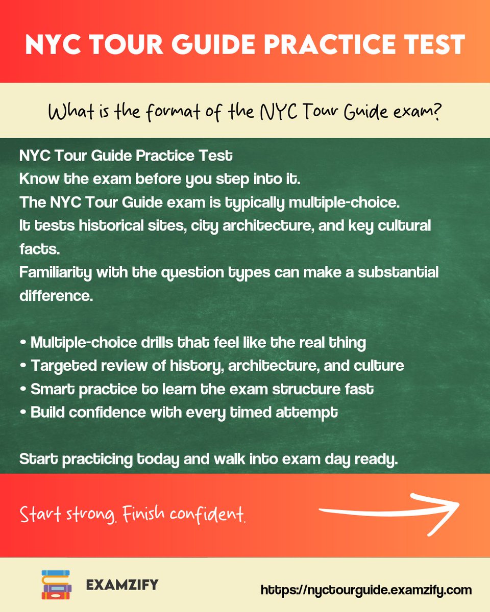 examzify's tweet image. Study smarter, spot your weak areas, and track your progress as you go—because a great tour starts with a great foundation. Your NYC guide badge is closer than you think. #Flashcards #TestPrep #StudySmart #ExamSuccess #NYCHistory #NYCLandmarks #NYCNeighborhoods #GuidingNYC #Cloud