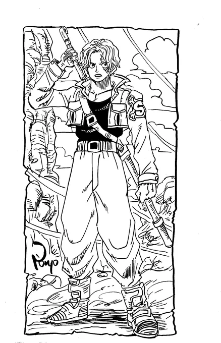 サボトランクス #DragonBall#ONEPIECE 