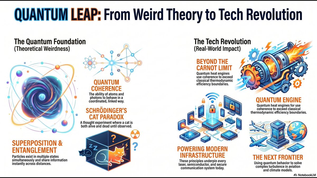 eddysayshi_x's tweet image. From a baffling theory to the tech in your pocket, quantum mechanics is the engine of the future. Discover how subatomic weirdness changed everything and where the adventure goes next.
Video: youtu.be/ukjgdxWiT4U
#QuantumMechanics #FutureTech #Physics